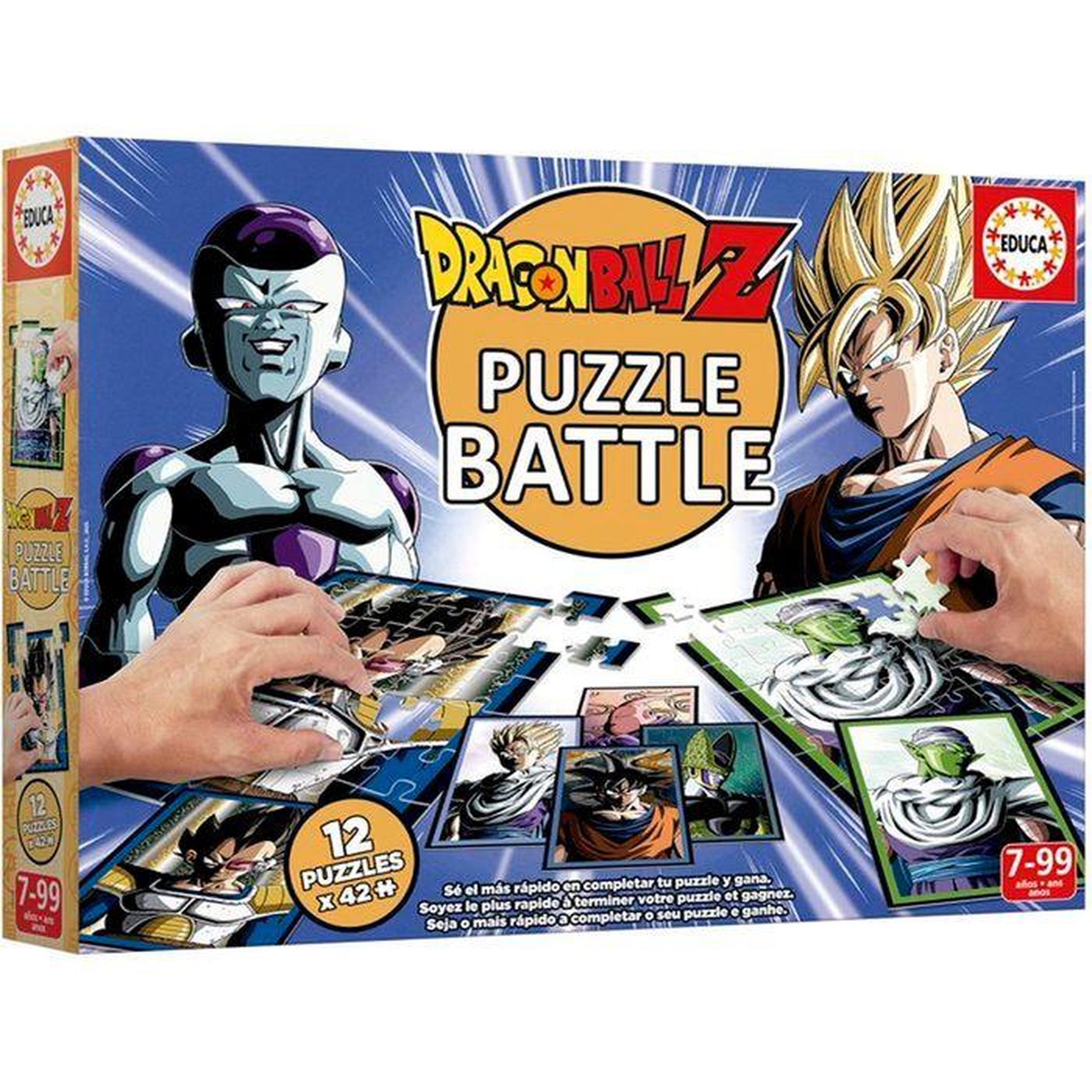 Voir la diapositive 3 : EDUCA Puzzle enfant 12 puzzles – Battle Dragon Ball Z – dès 6 ans – Educa