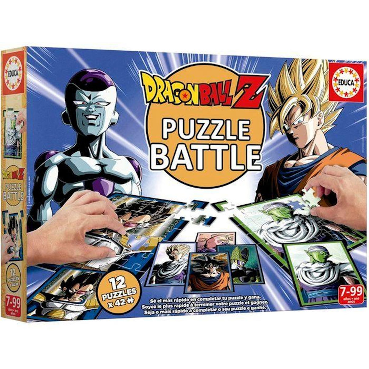 EDUCA Puzzle enfant 12 puzzles – Battle Dragon Ball Z – dès 6 ans – Educa