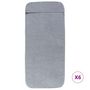 Voir la diapositive 3 : VIDAXL Serviettes de plage 6 pcs gris 60x135 cm tissu 400 GSM
