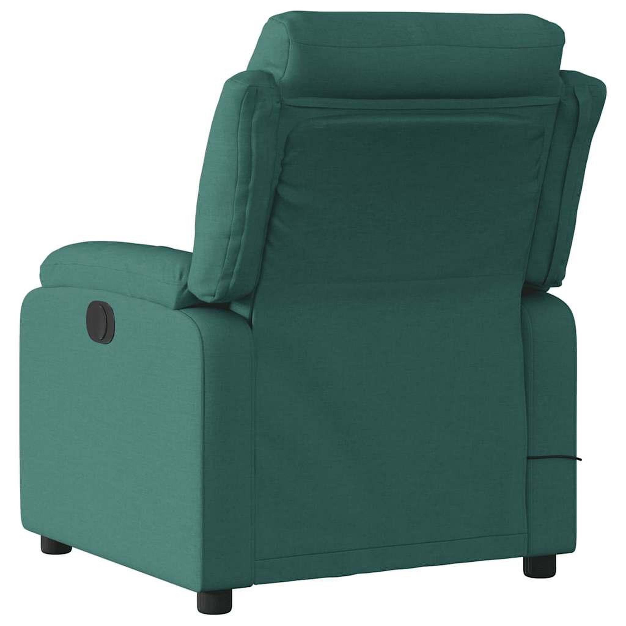Voir la diapositive 5 : VIDAXL Fauteuil de massage inclinable Vert fonce Tissu