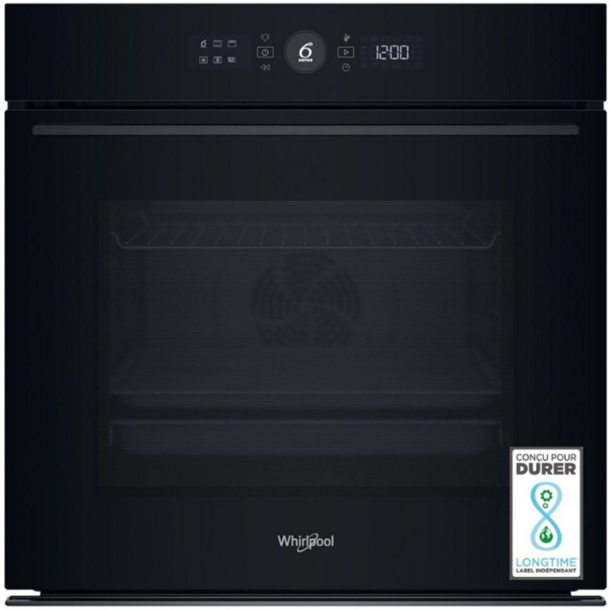 Whirlpool Four encastrable WK5BAS81PM1S - Pyrolyse - Hydrolyse - Chaleur pulsée - Porte froide - Écran tactile