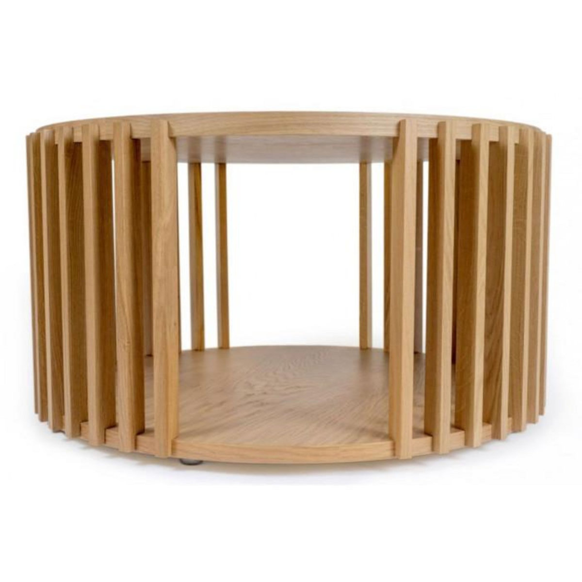 Paris Prix Table Basse Ronde Design  Drume  83cm Chêne