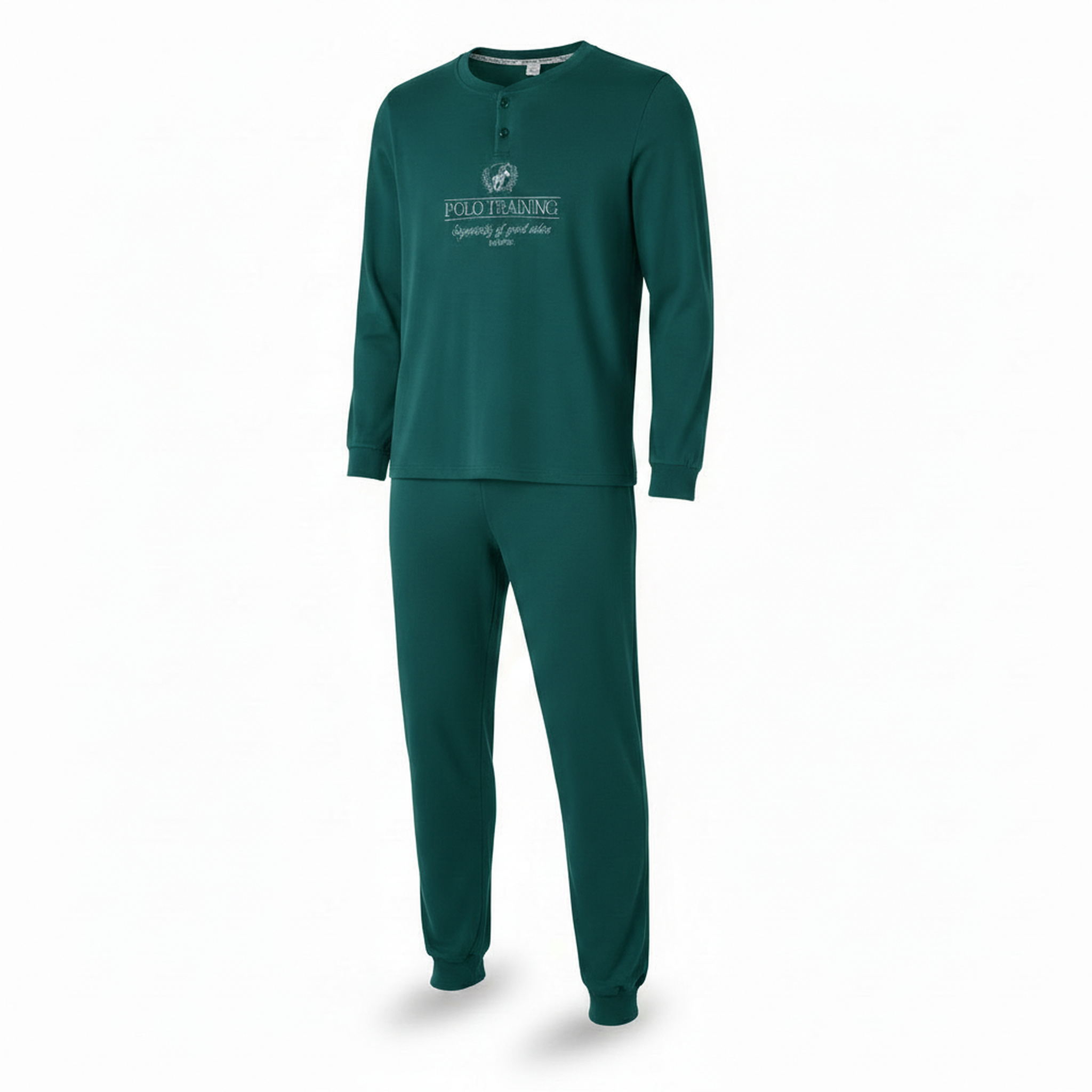 Voir la diapositive 1 : OZABI Ozabi pyjama homme doublé polaire print brodé
