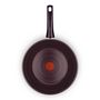 Voir la diapositive 2 : TEFAL Poêle wok  DARK RUBY LIE DE VIN 28 cm