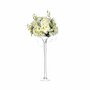  Composition Florale  Rose  64cm Blanc