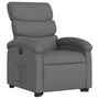 Voir la diapositive 3 : VIDAXL Fauteuil inclinable electrique gris fonce tissu