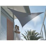 Jardiline Voile d'ombrage triangulaire SERENITY 5 x 5 x 5 m - Ardoise - Jardiline