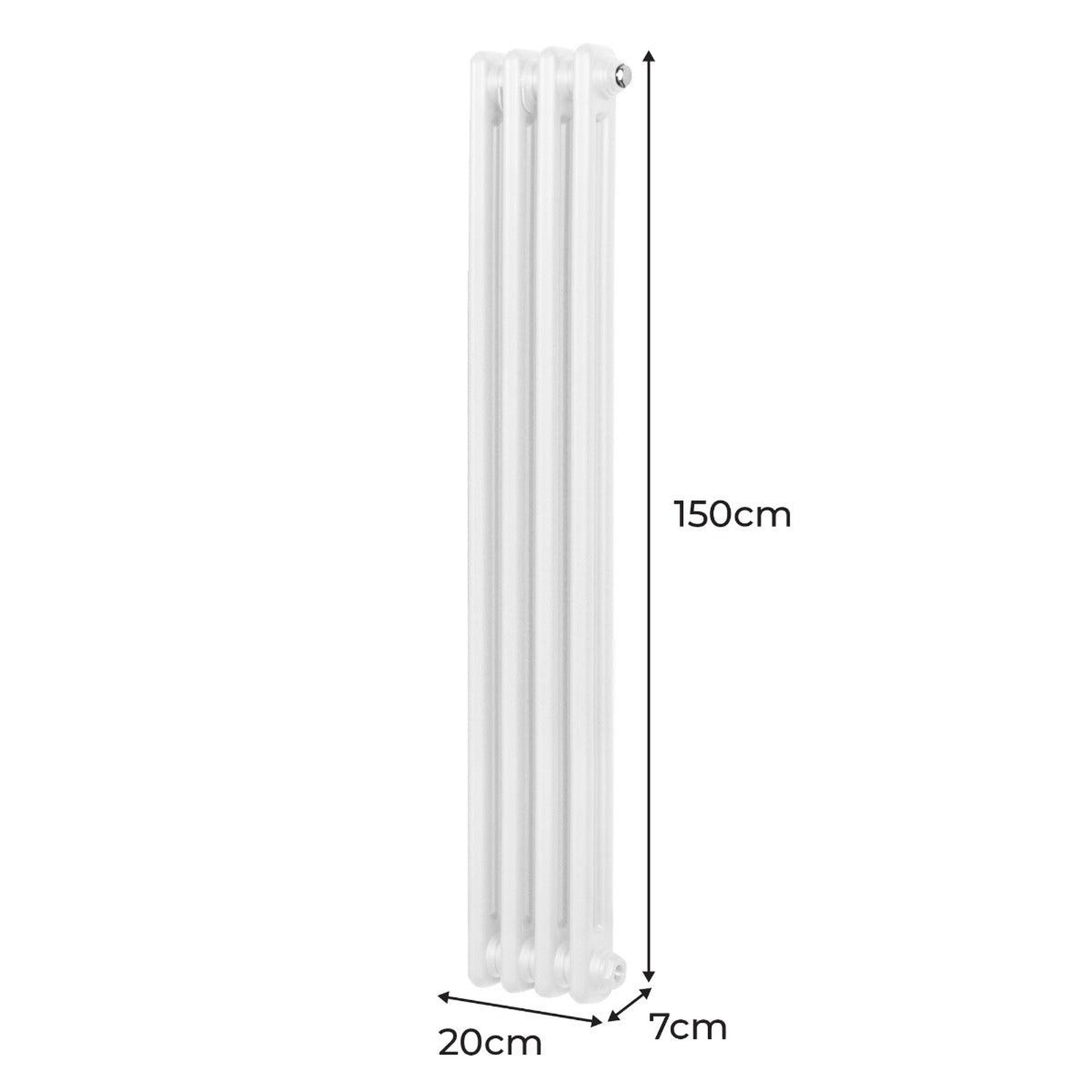 Voir la diapositive 5 : MONSTERSHOP Radiateur traditionnel à 2 colonnes – 1500 x 202 mm