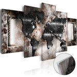 Paris Prix Tableau sur Verre Acrylique  Graphite Map. Coloris disponibles : Multicolore