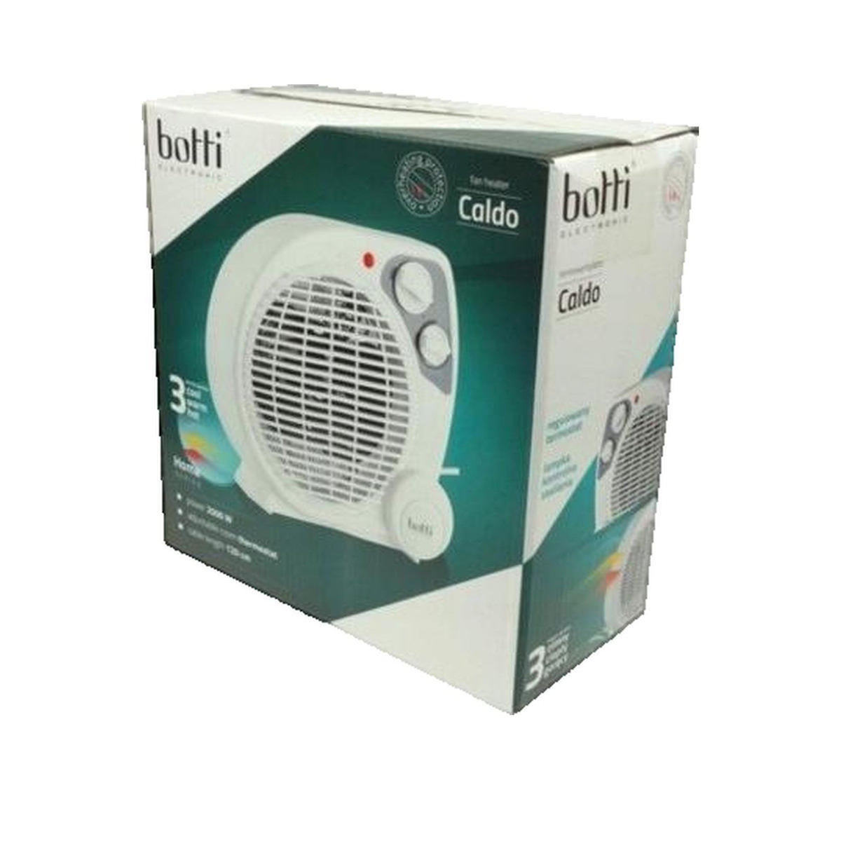 MIBOTI Chauffage Botti Modèle 5901832322030 Puissance 1000W/2000W