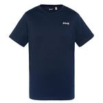 Schott T shirt brodé marine homme Schott NYC. Coloris disponibles : Bleu