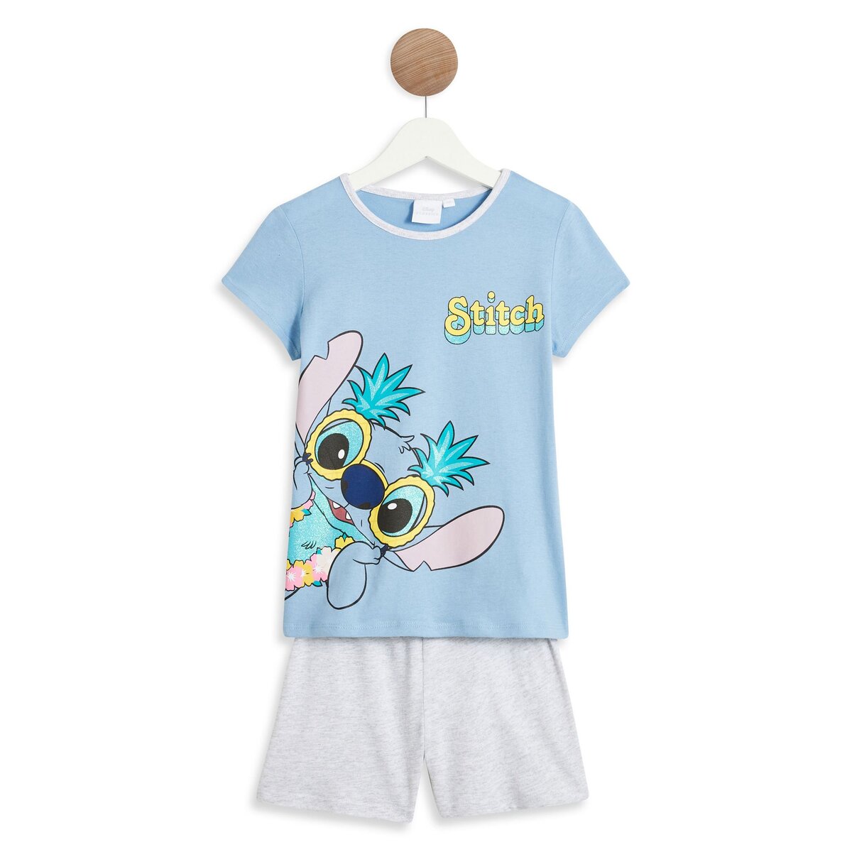 INEXTENSO Pyjashort bleu fille Stitch