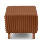 Voir la diapositive 4 : BEST MOBILIER Cristal - bout de lit - en fausse fourrure côtelée