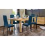 Voir la diapositive 6 : Lot de 6 chaises en velours JUNE