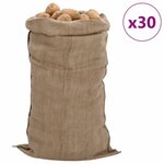 VIDAXL Sacs en jute 30 pcs 65x135 cm 100 % jute 340 g m²