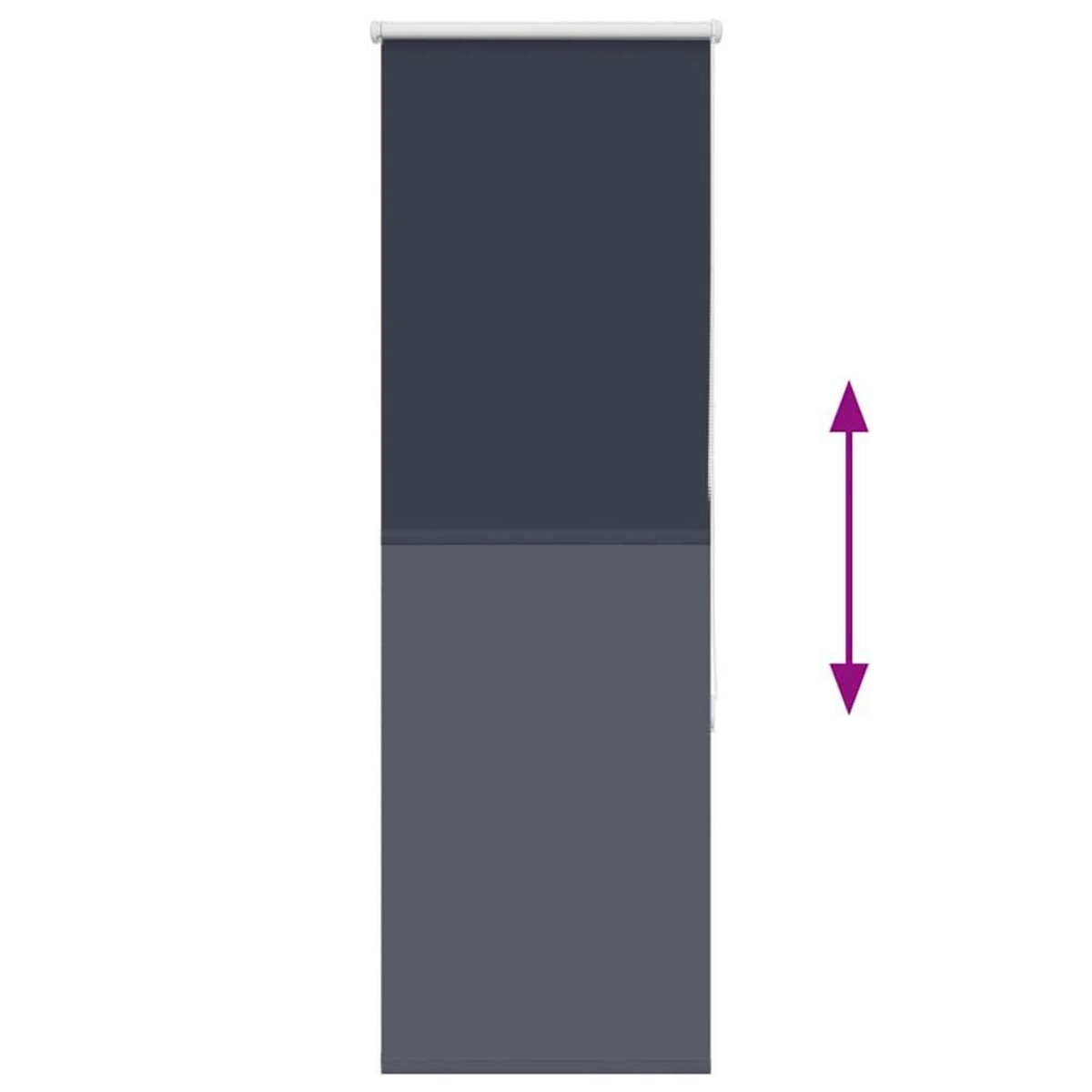 VIDAXL Store enrouleur occultant largeur du tissu 55,7 cm polyester