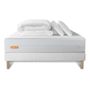 Voir la diapositive 2 : SEPTNUITS PACK Matelas + sommier Memo Bio  Mousse à mémoire de forme 5 zones de confort Maxi épaisseur + Couette + 2 oreillers
