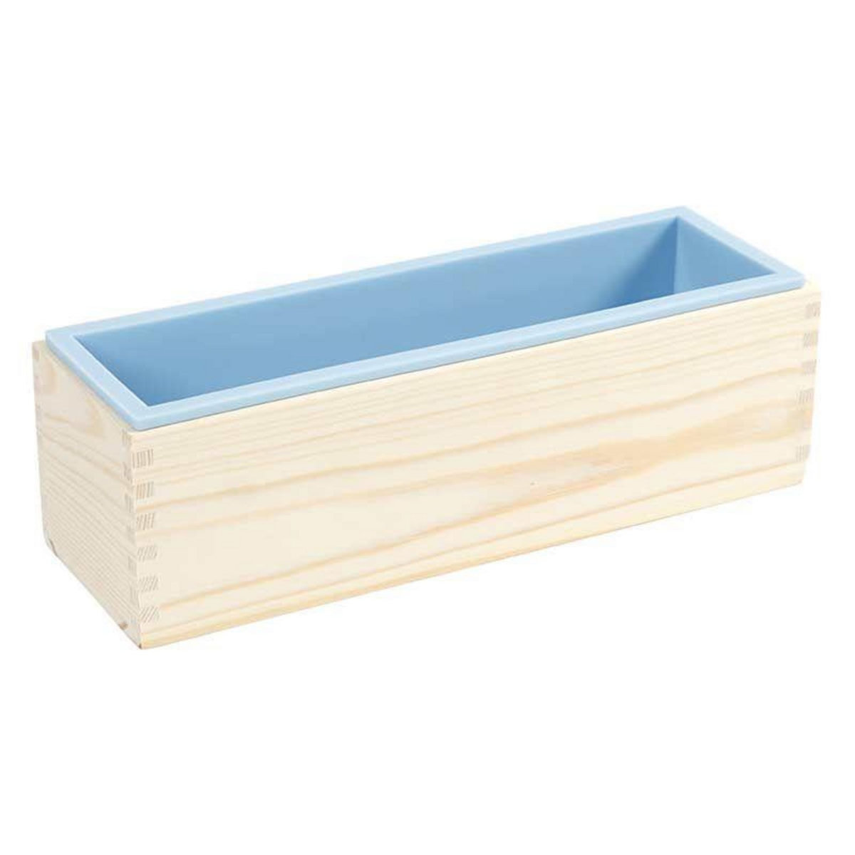 CREATIV COMPANY Moule à savon en bois et silicone - 27,5 x 8,6 x 8 cm