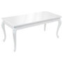Voir la diapositive 2 : VIDAXL Table a manger 179x89x81 cm Blanc brillant