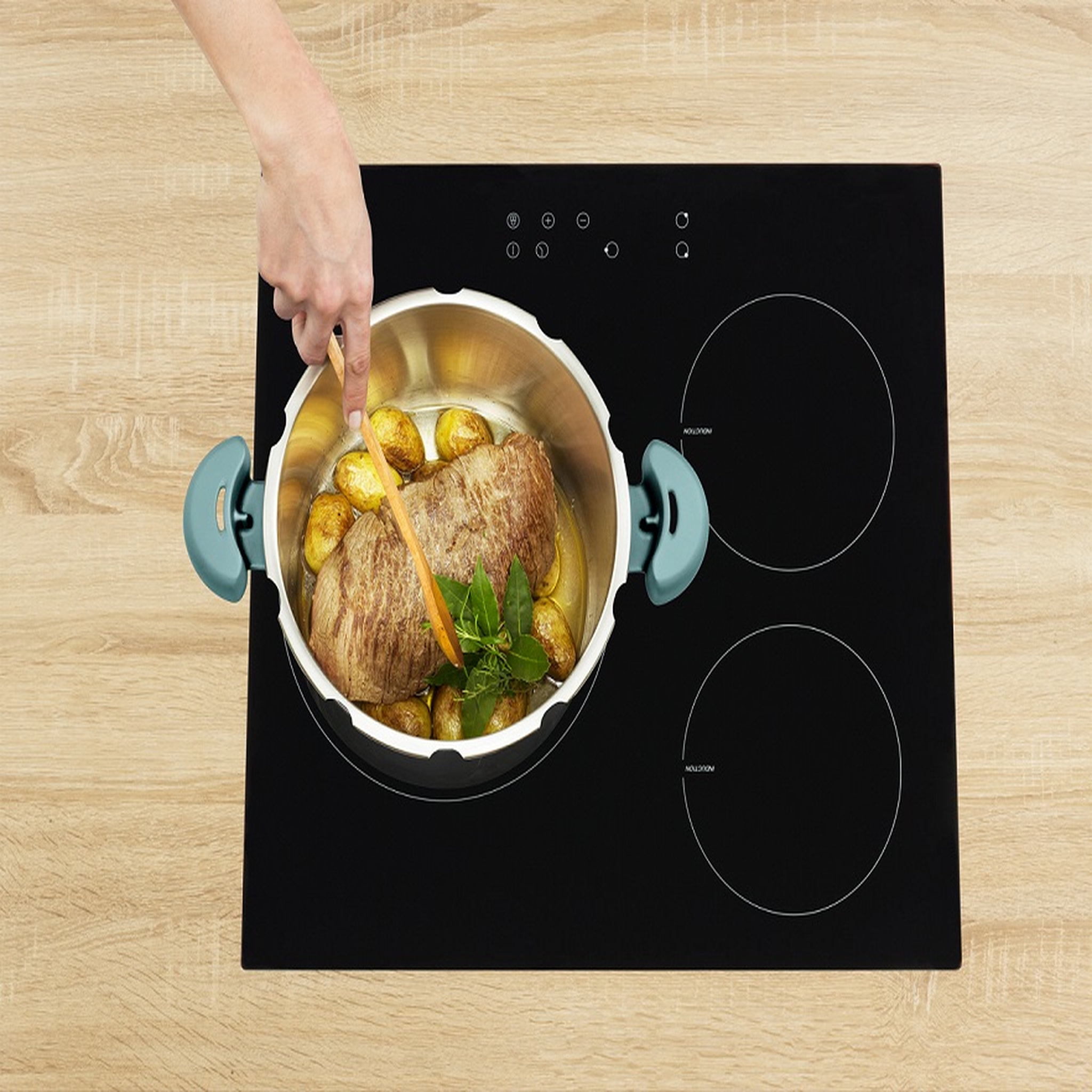 Voir la diapositive 3 : SEB Cocotte-minute CLIPSO MINUT 7,5 L Bleu