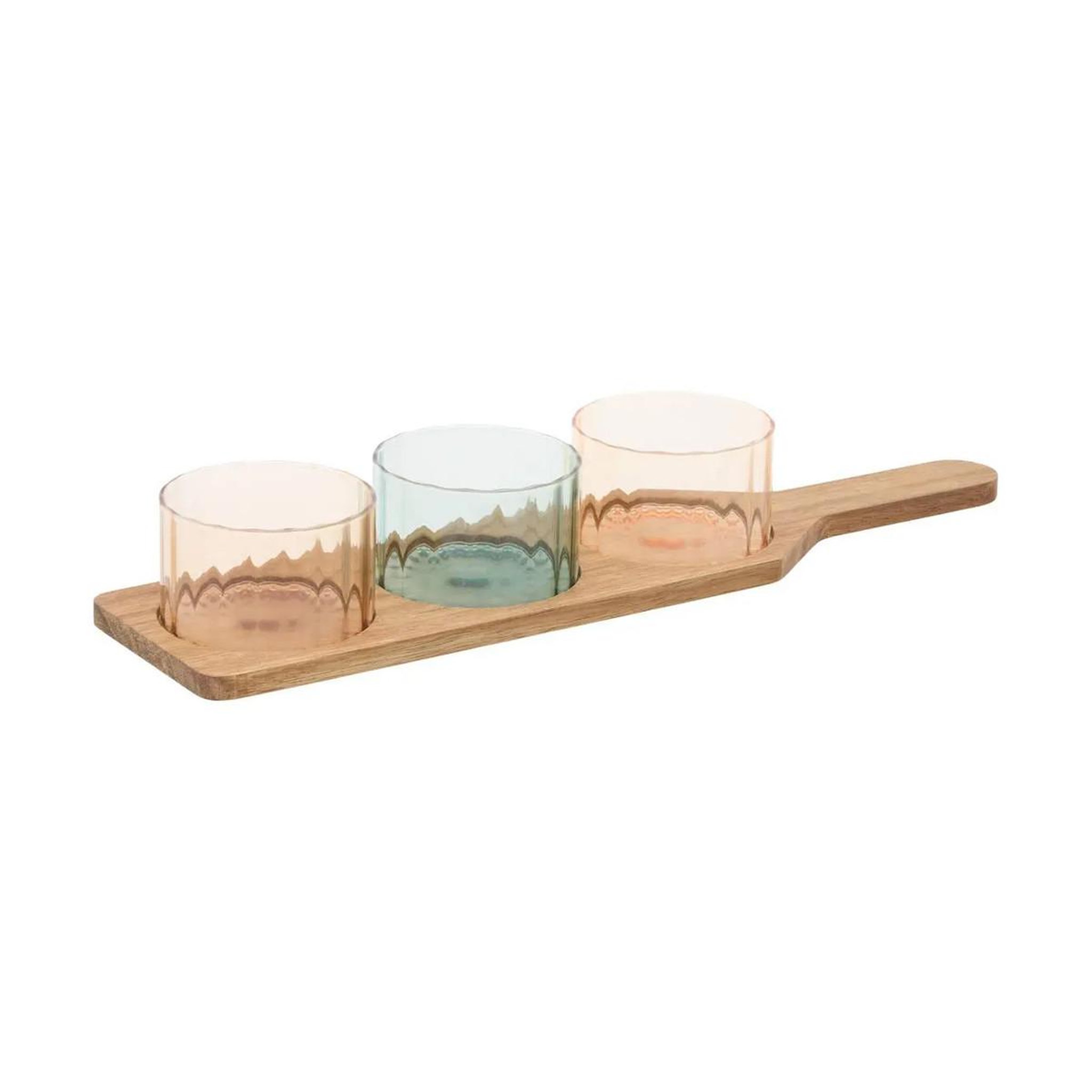 SECRET DE GOURMET Service apéritif 4 pièces  homy  39cm multicolore