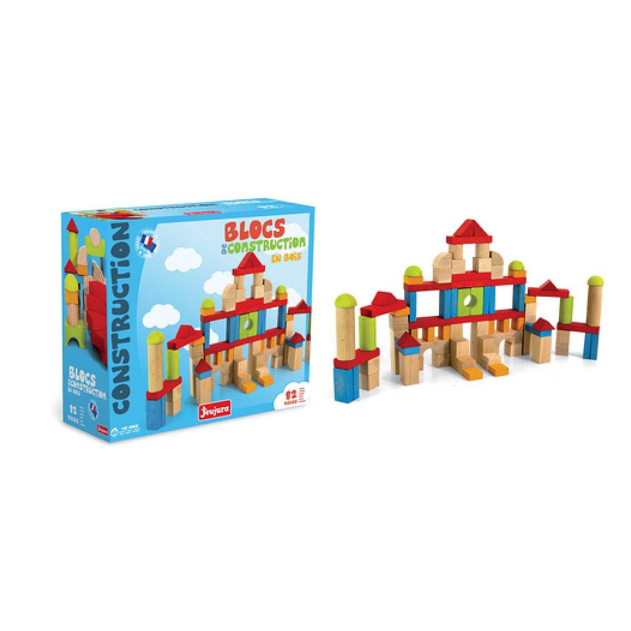 Voir la diapositive 3 : JeuJura - blocs de construction - 82 pieces