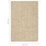 Voir la diapositive 6 : VIDAXL Tapis shaggy antiderapant Creme 140x200 cm