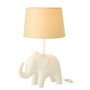 Voir la diapositive 2 : Paris Prix Lampe à Poser en Résine  Éléphant  48cm Blanc