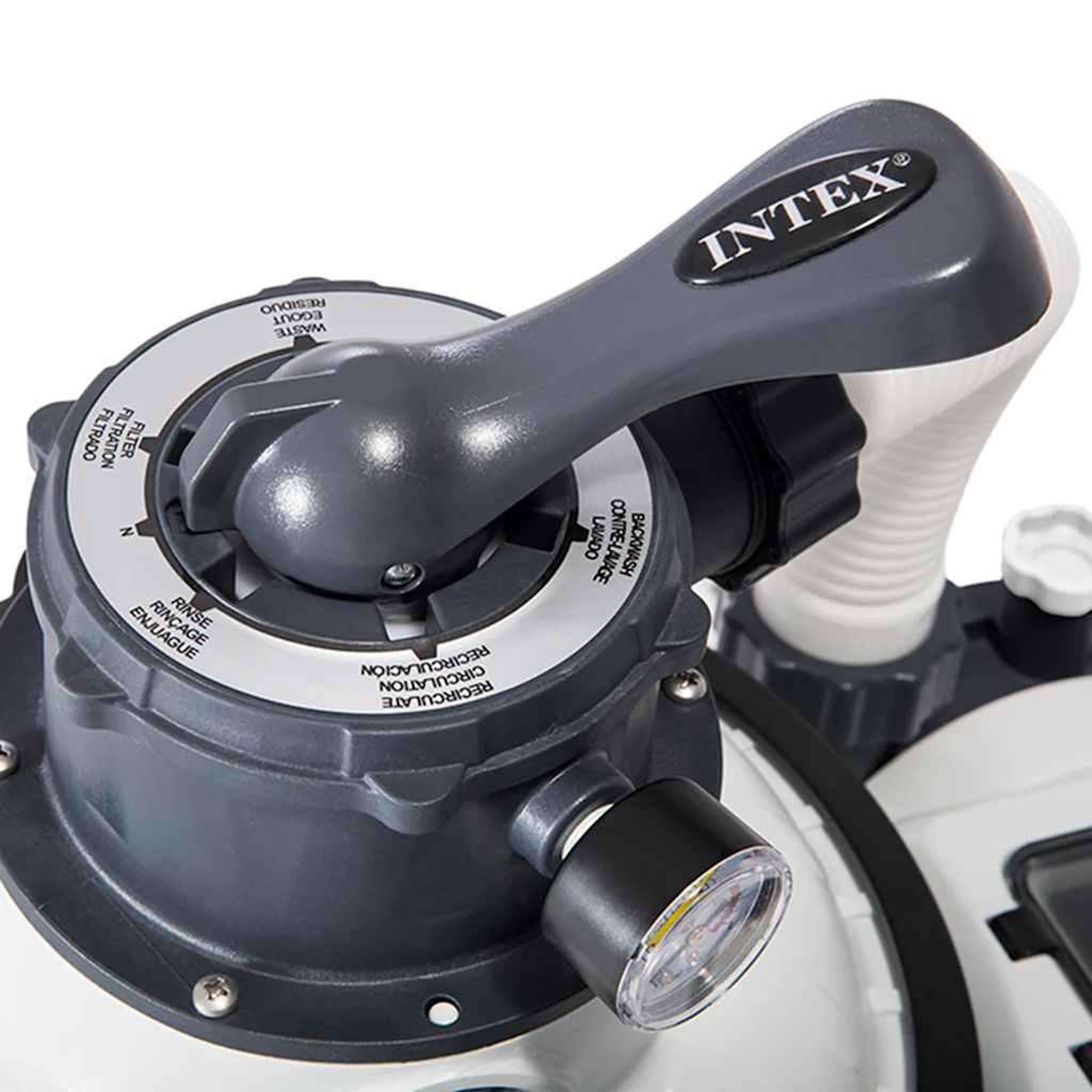 Voir la diapositive 3 : INTEX Intex pompe de filtration a sable krystal clear 26646gs 7,9 m³/h