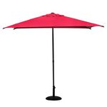 HESPERIDE Parasol Soya carré. Coloris disponibles : Bleu, Rouge, Gris