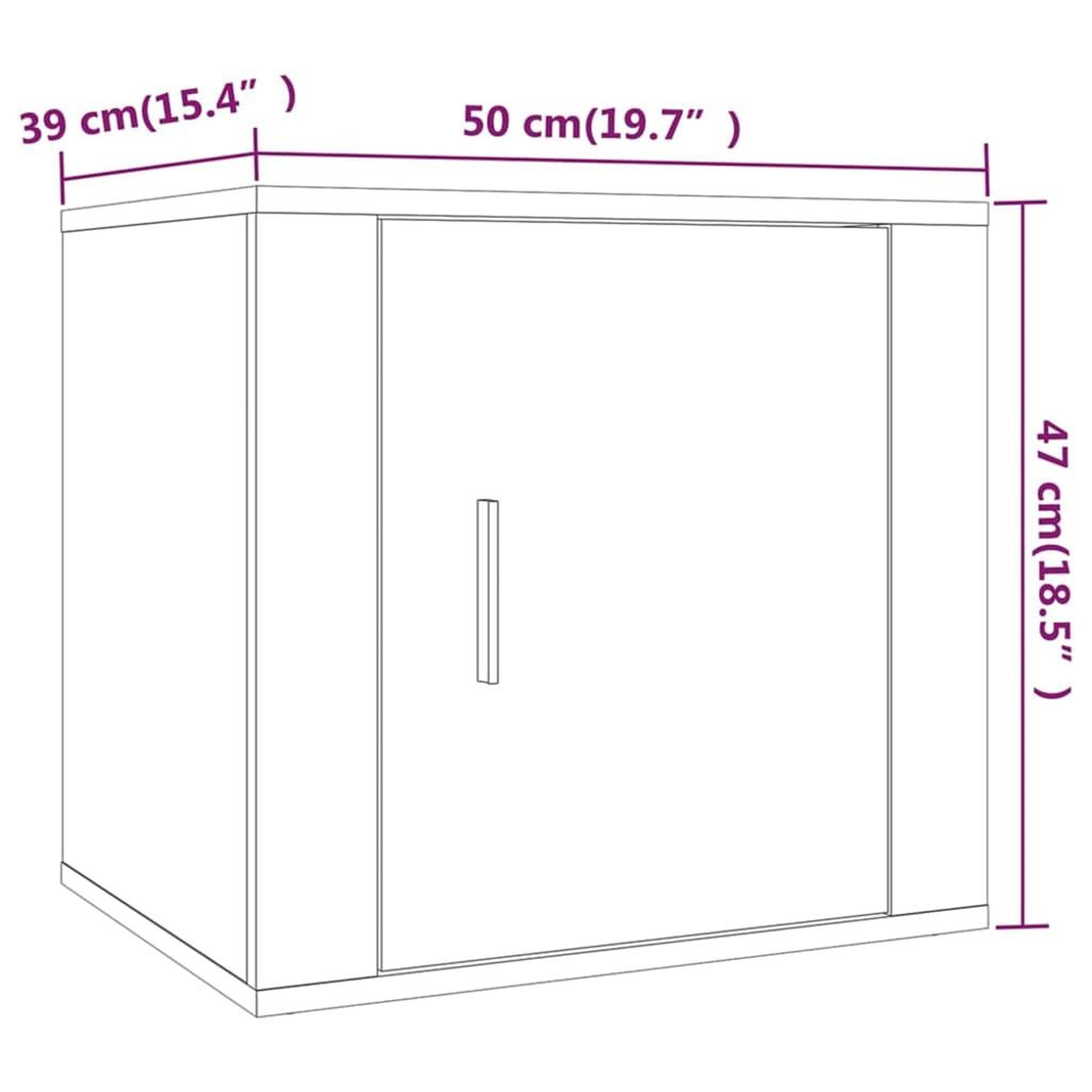 Voir la diapositive 6 : VIDAXL Tables de chevet 2 pcs Chene marron 50x39x47 cm