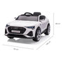 Voir la diapositive 3 : MILLY MALLY Voiture électrique Audi E-Tron Sportback Blanc