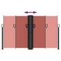 Voir la diapositive 5 : VIDAXL Auvent lateral retractable terre cuite 140x1200 cm