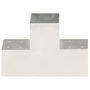 Voir la diapositive 2 : VIDAXL Connecteur de poteau Forme en T Metal galvanise 101x101 mm