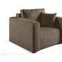 Voir la diapositive 4 : BEST MOBILIER Topaze - fauteuil - en tissu velours relief