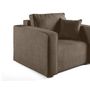 Voir la diapositive 4 : BEST MOBILIER Topaze - fauteuil - en tissu velours relief
