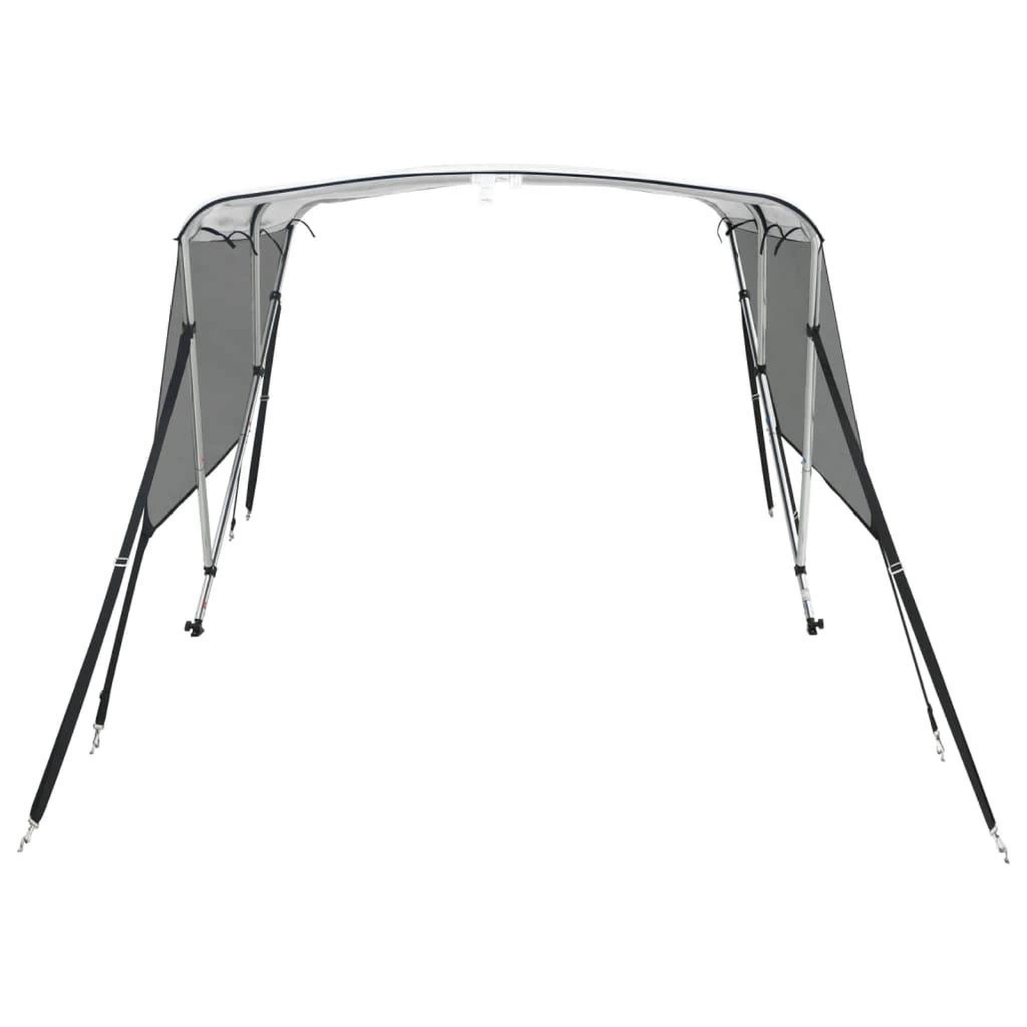 Voir la diapositive 4 : VIDAXL Toit bimini a 3 arceaux parois en maille 183x(185-198)x137 cm