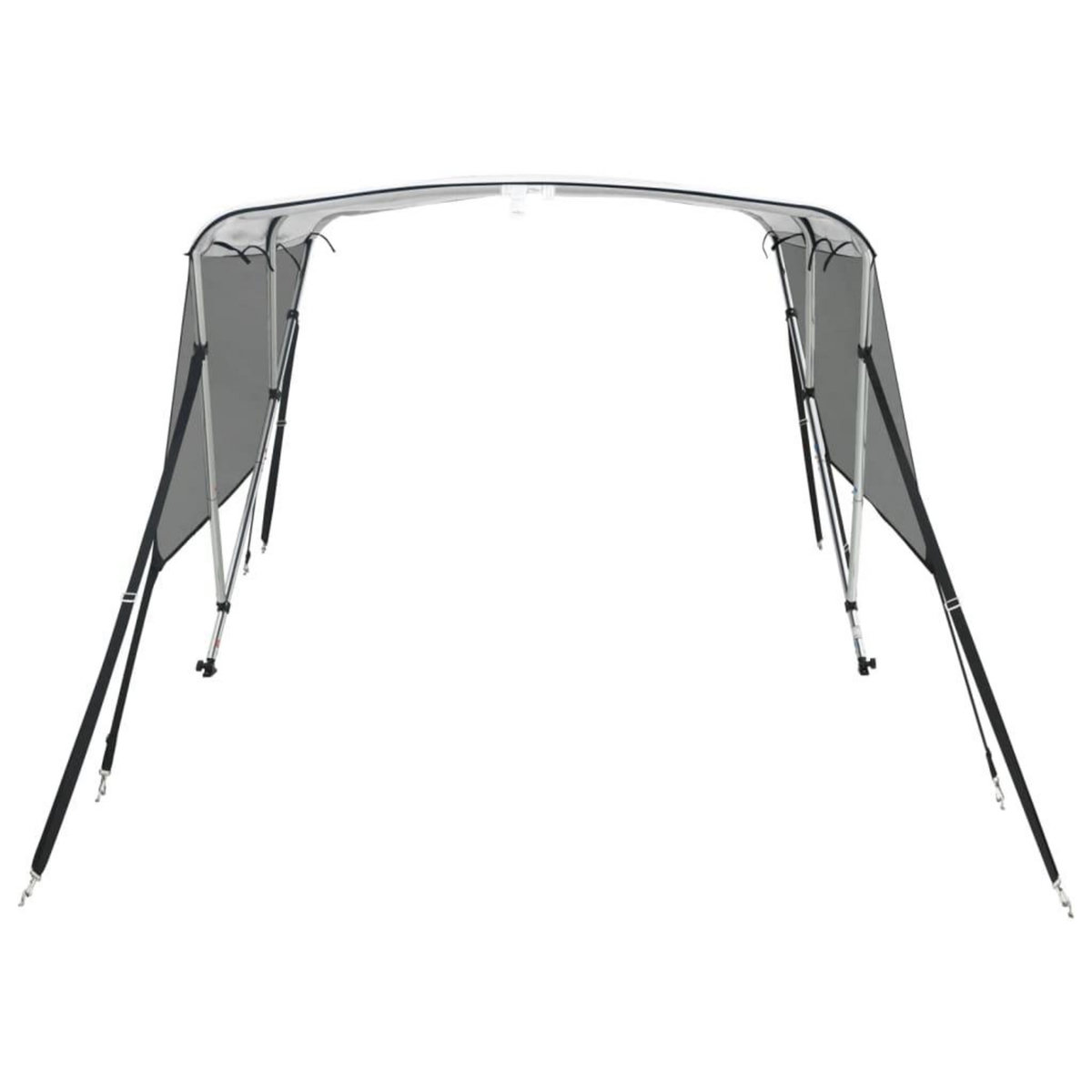 VIDAXL Toit bimini a 3 arceaux parois en maille 183x(185-198)x137 cm