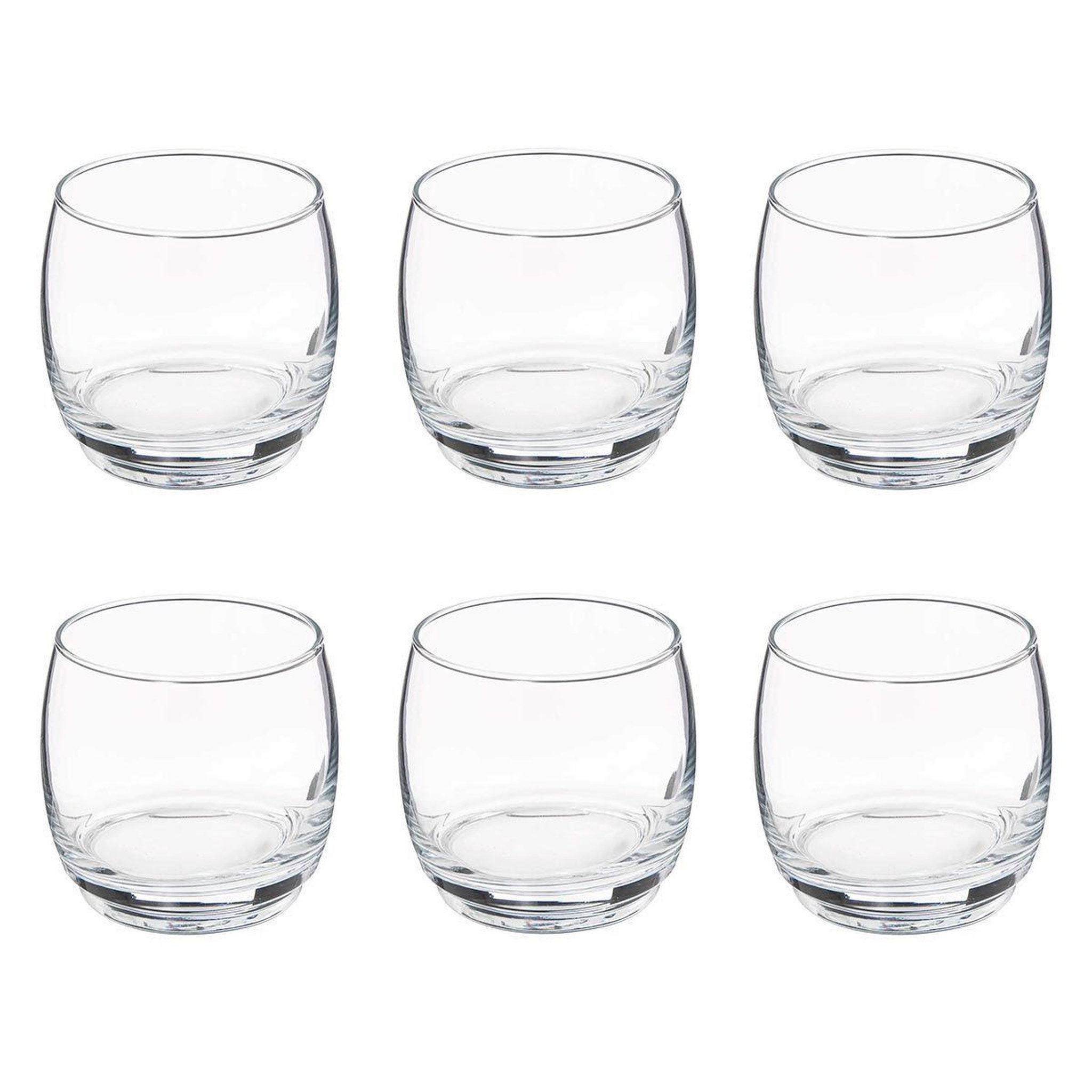 SECRET DE GOURMET Lot de 6 verres à eau  empileau  32cl transparent
