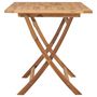Voir la diapositive 3 : VIDAXL Table pliable de jardin 120x70x75 cm Bois de teck solide