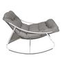Voir la diapositive 4 : The Home Deco Factory Fauteuil à bascule TENERIFE - Gris