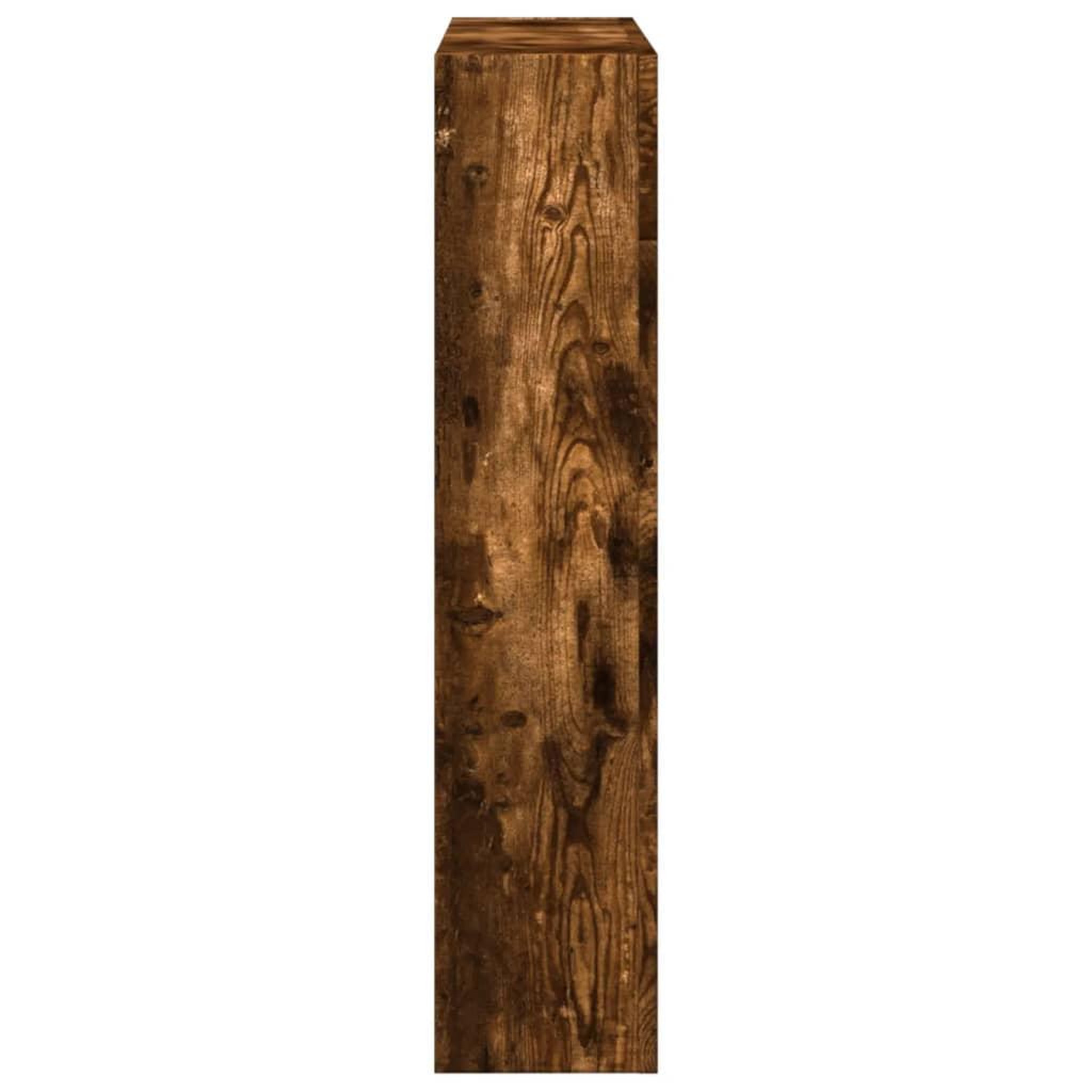 Voir la diapositive 5 : VIDAXL Cadre de cheminee chene fume 81x18x82 cm bois d'ingenierie