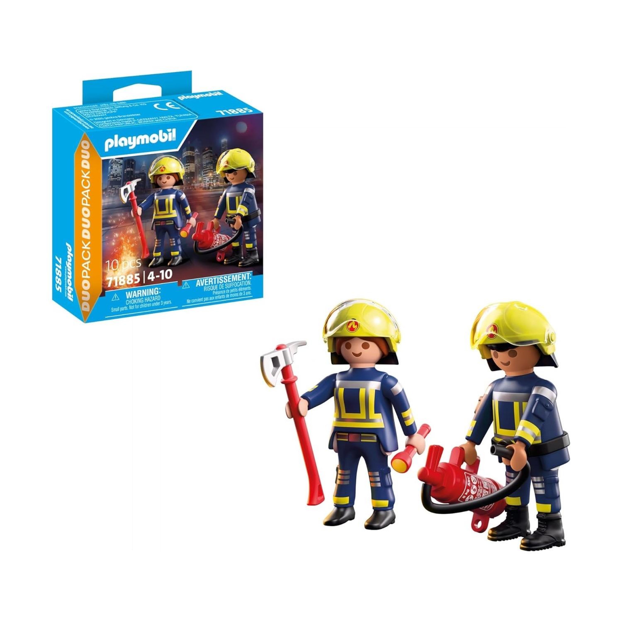 Voir la diapositive 4 : PLAYMOBIL Pompiers avec hache et extincteur