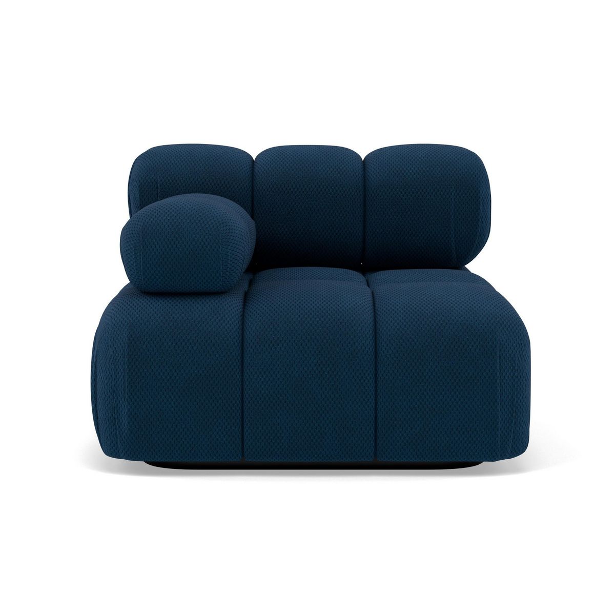 LISA DESIGN Ruby - module d'assise gauche en velours texturé