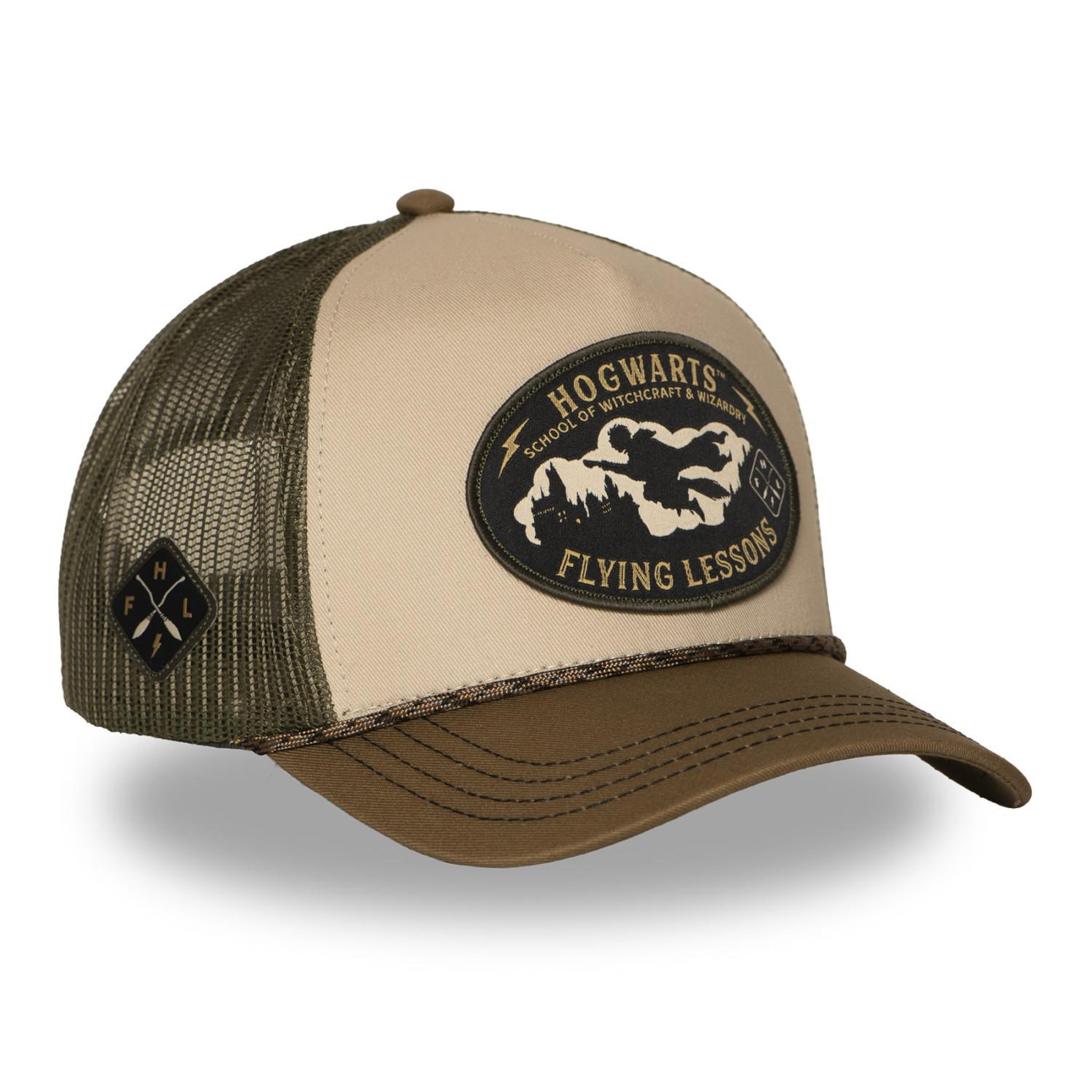 Voir la diapositive 3 : CAPSLAB Casquette trucker premium avec filet et patch Harry Potter Flying2