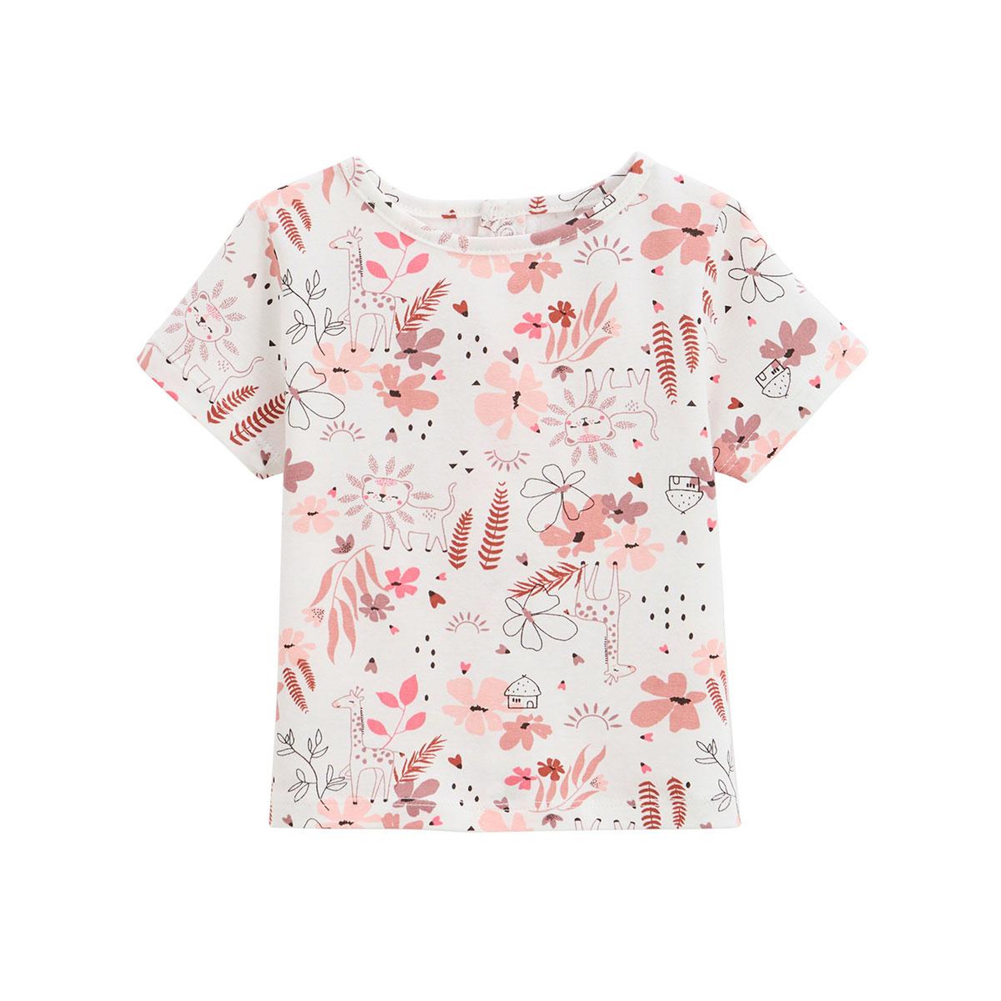 Voir la diapositive 4 : Petit BÃ©guin Ensemble salopette bébé en gaze de coton et t-shirt petit safari