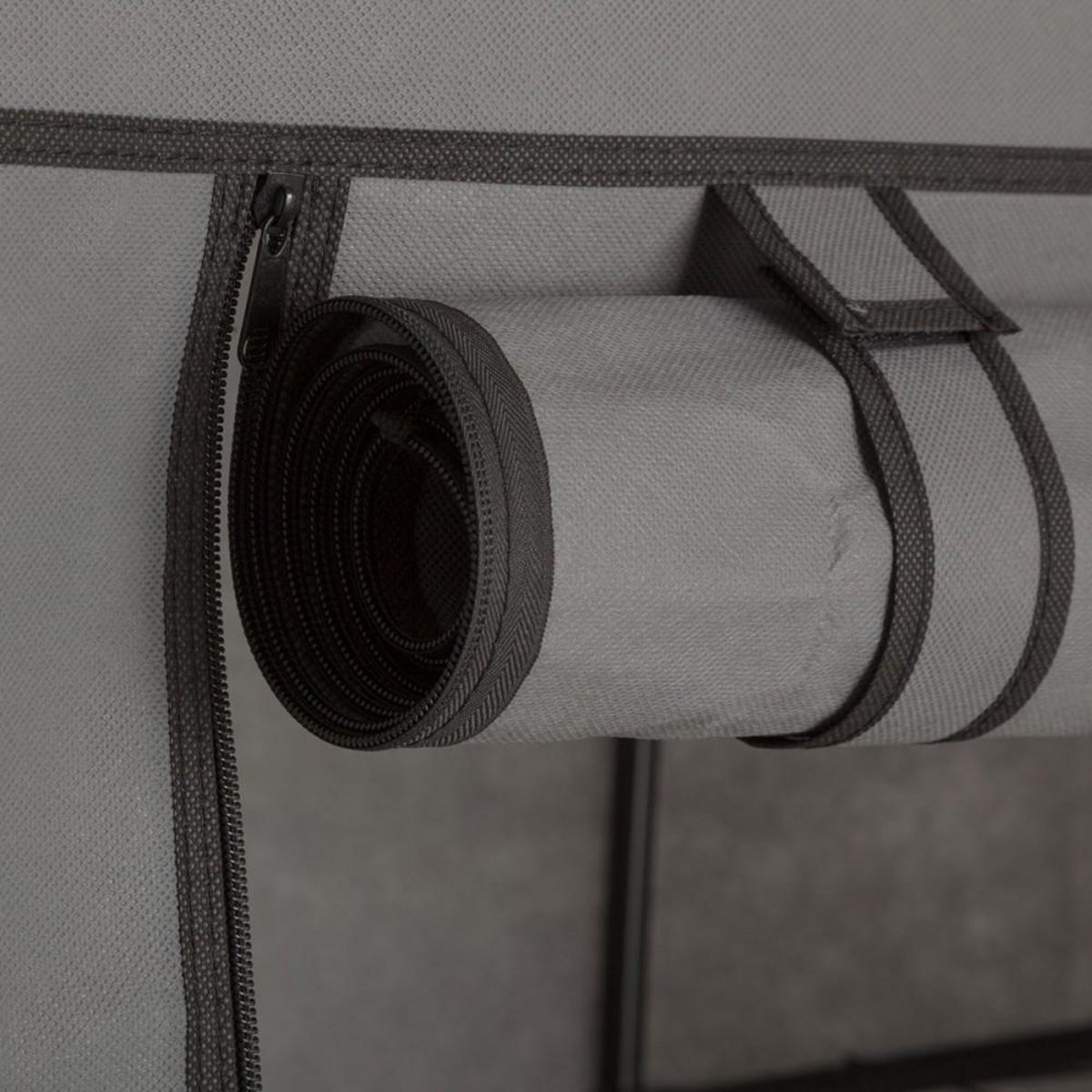 ATMOSPHERA Armoire roulettes 1 penderie 5 étagères