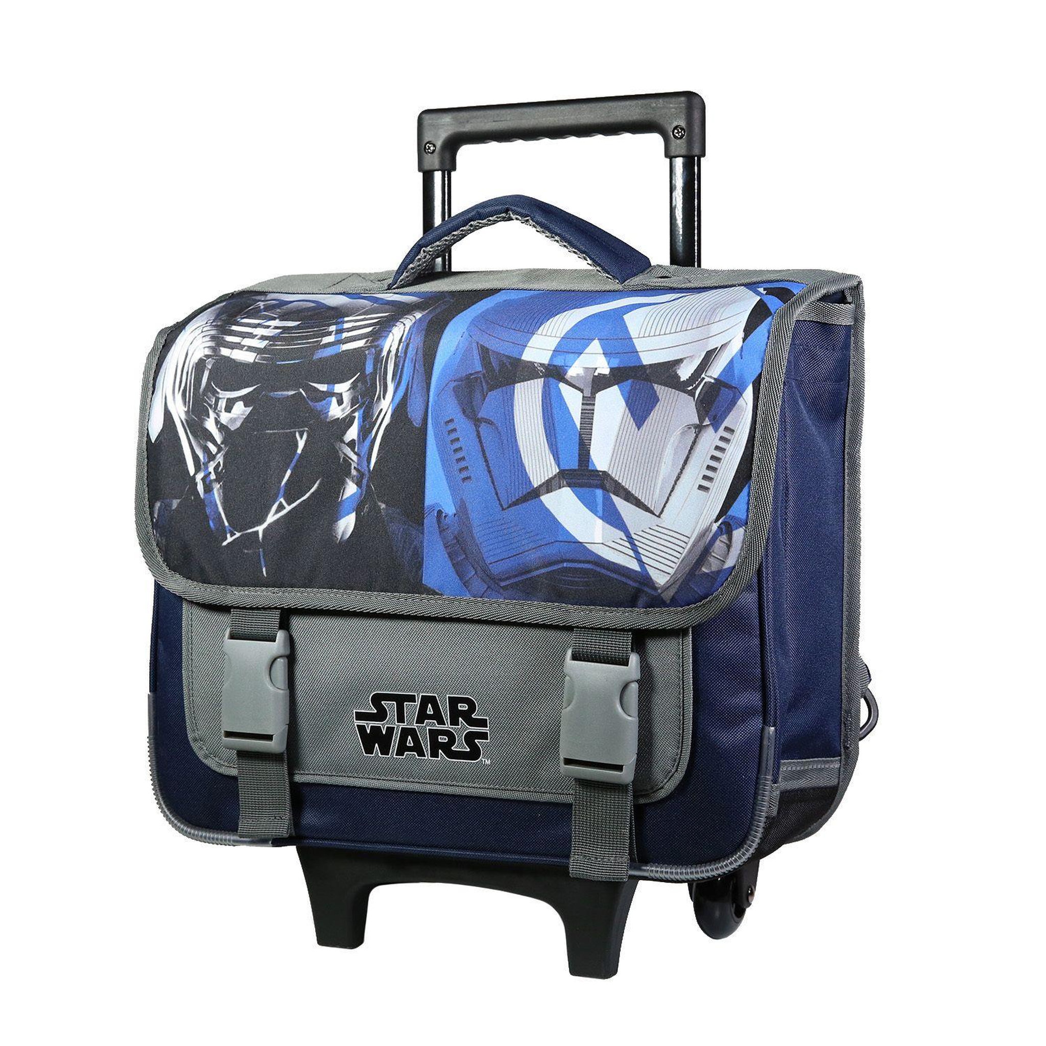 Voir la diapositive 2 : Bagtrotter BAGTROTTER Cartable à roulettes 38 cm Disney Star Wars Multicolore