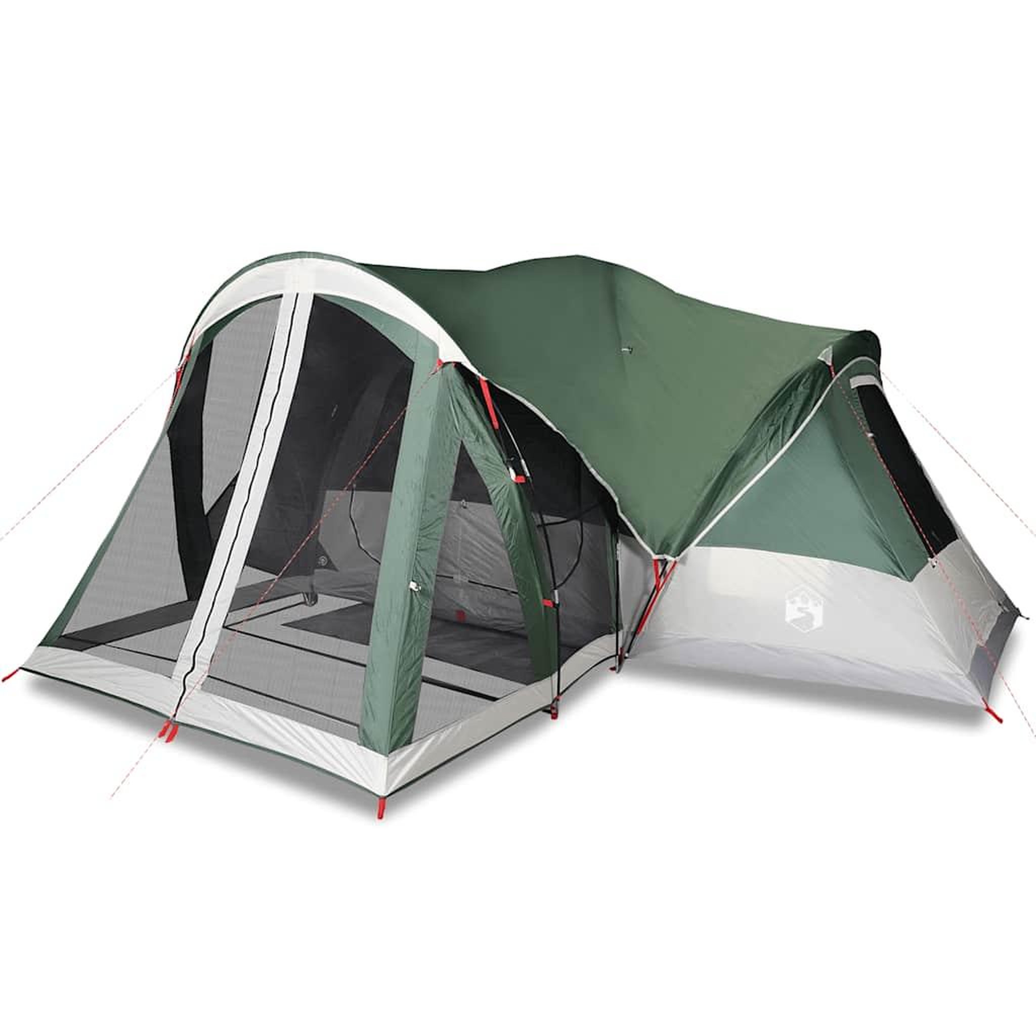 Voir la diapositive 2 : VIDAXL Tente familiale tipi 8 personnes vert impermeable