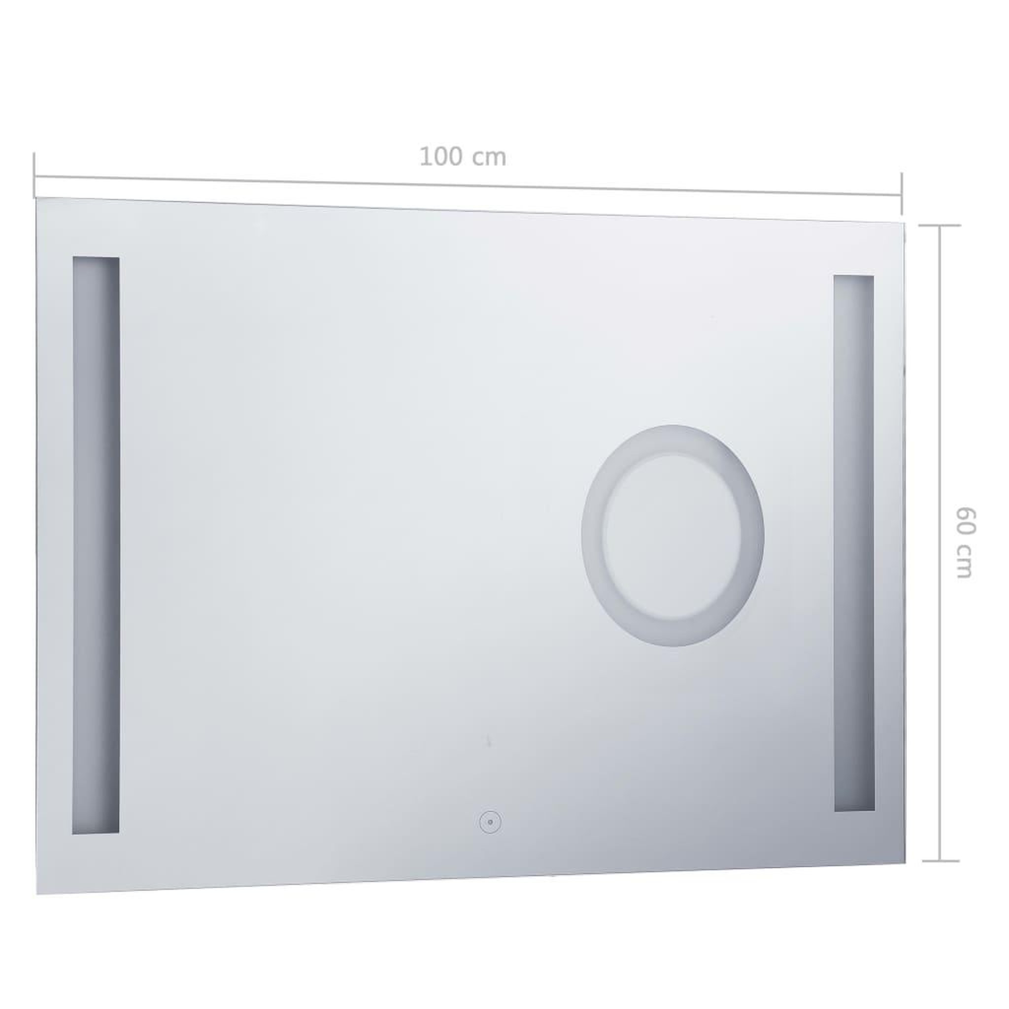 Voir la diapositive 6 : VIDAXL Miroir mural a LED de salle de bain et capteur tactile 100x60cm